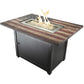 Endless Summer The Americana, 40 x 28 Rectangular Gas Outdoor Fire Table GAD17108ES freeshipping - Luxury Tech Inc.
