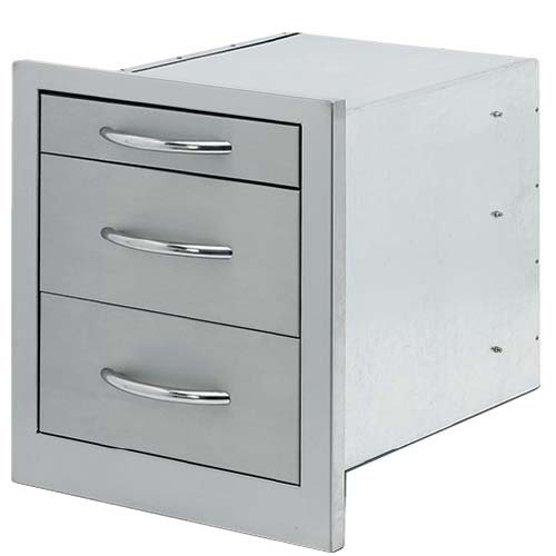Cal Flame 3 Drawer Storage Wide - BBQ08866