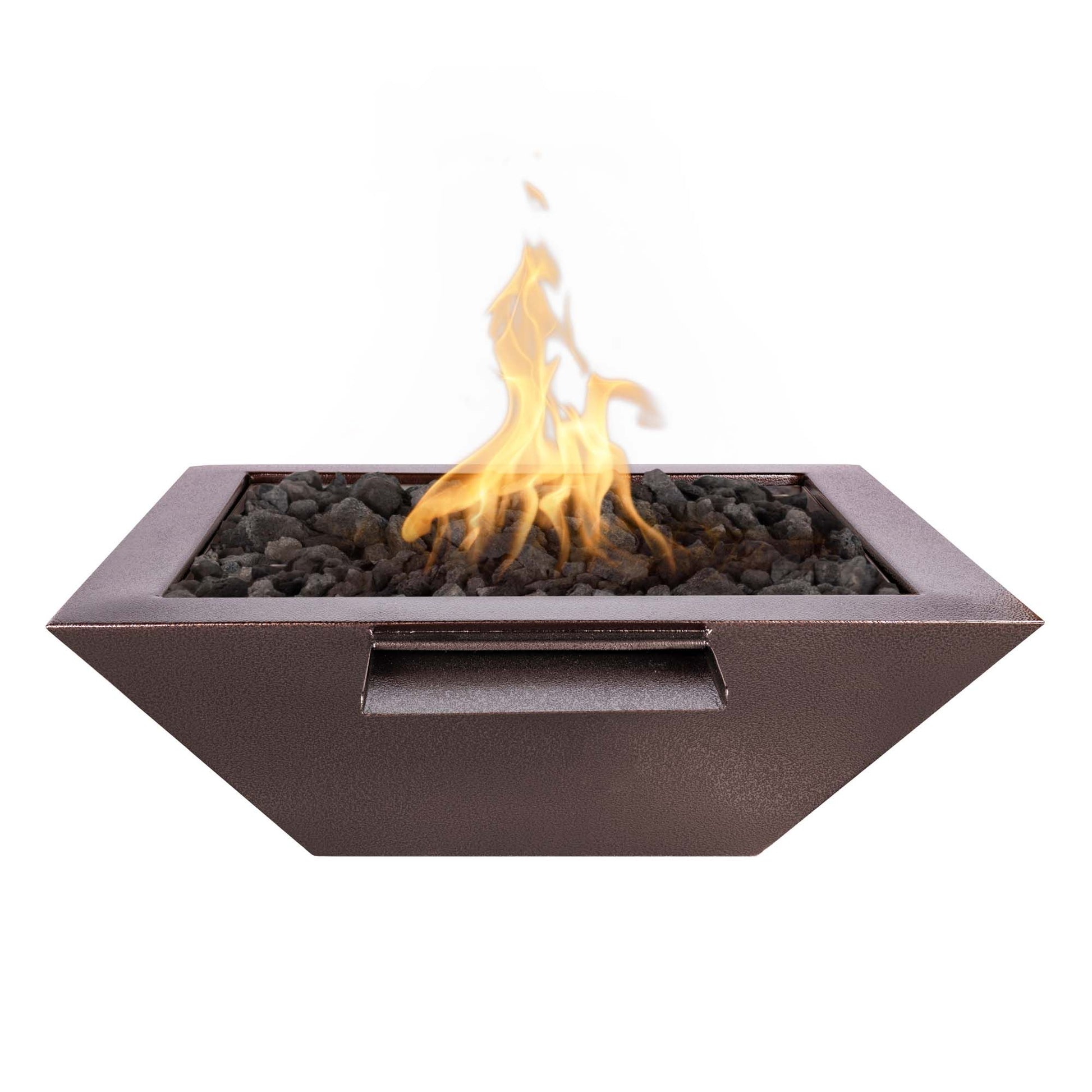 The Outdoor Plus Maya Powder Coated Fire & Water Bowl - OPT-SQPCFW freeshipping - Luxury Tech Inc.