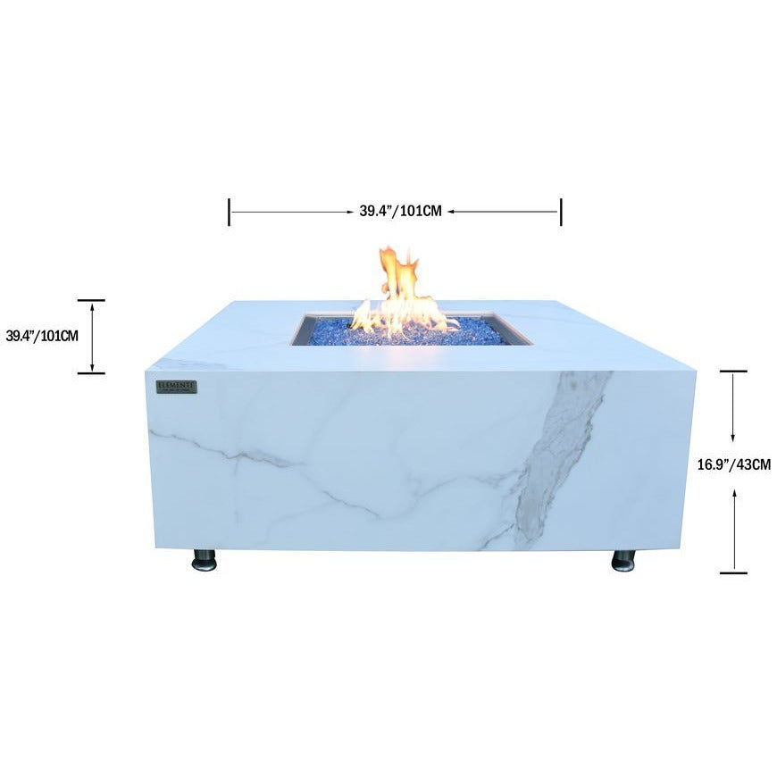 Elementi Bianco Fire Table OFP103BW freeshipping - Luxury Tech Inc.