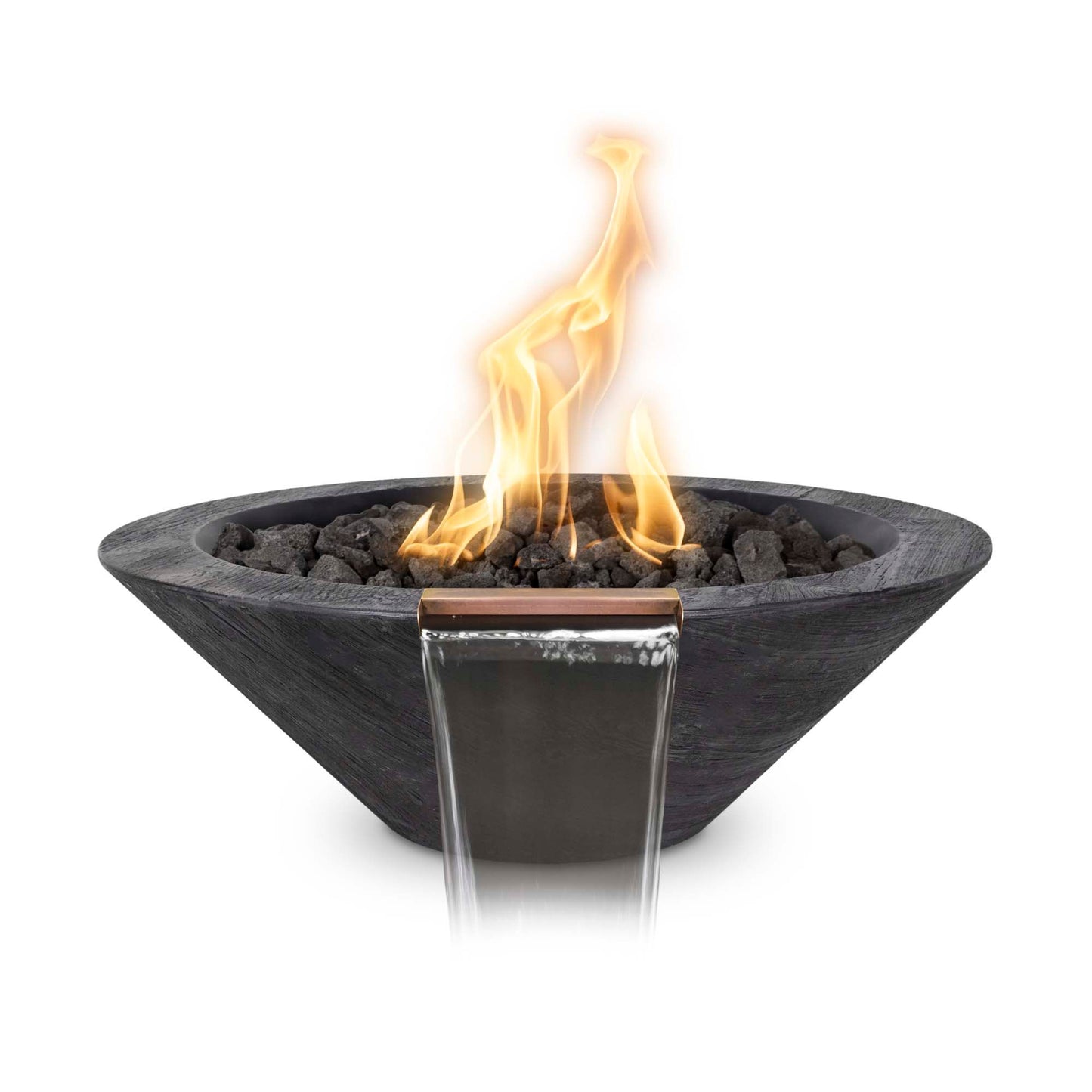 The Outdoor Plus Cazo Wood Grain Fire & Water Bowl - OPT-RWGFW freeshipping - Luxury Tech Inc.