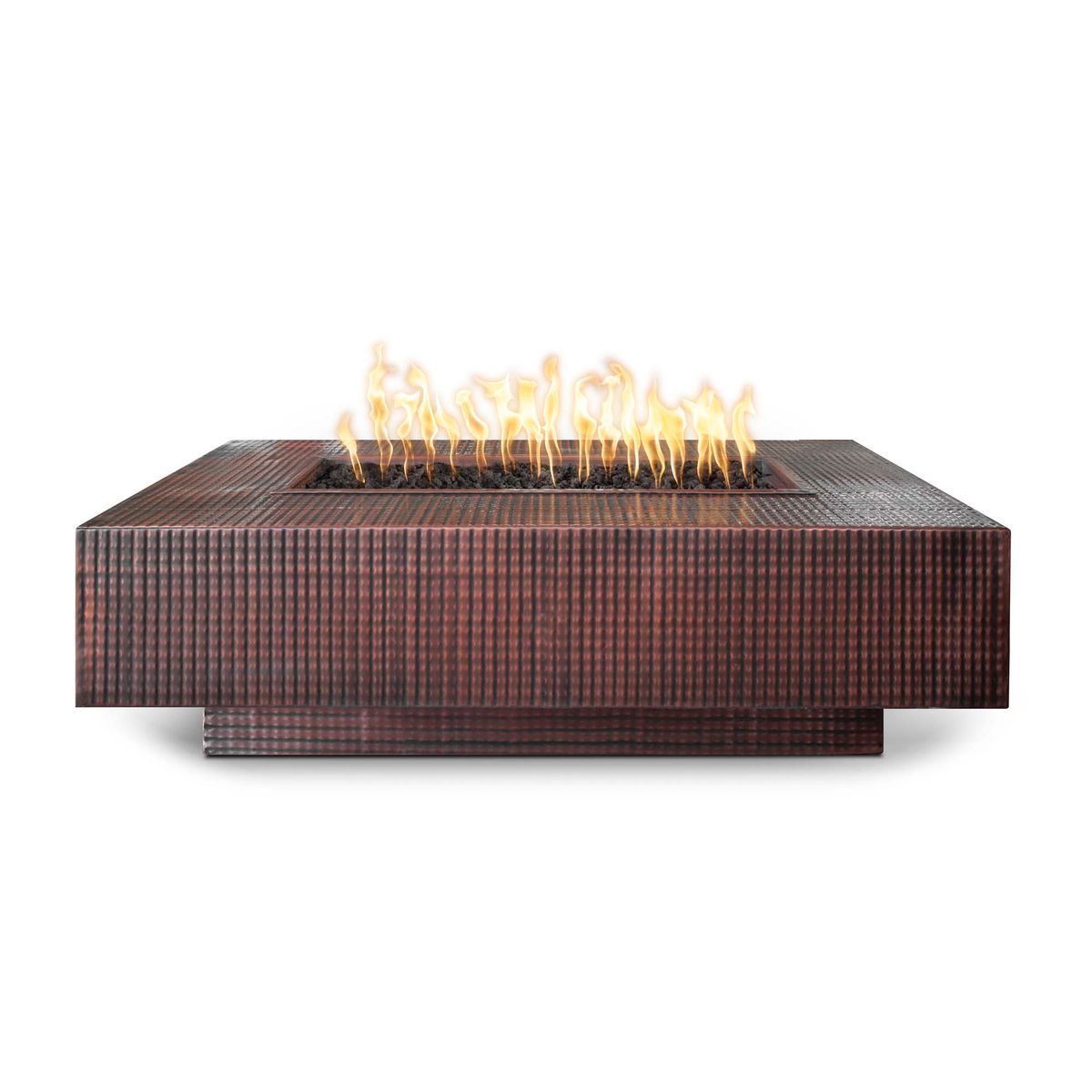 The Outdoor Plus Linear Cabo Fire Pit - Hammered Copper - OPT-CBLNCPR freeshipping - Luxury Tech Inc.